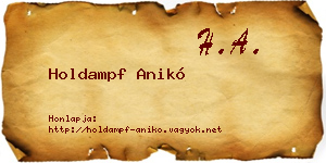 Holdampf Anikó névjegykártya