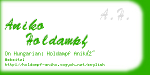 aniko holdampf business card